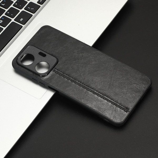 Чохол Cosmiс Leather Case для Realme C55 Black 666-00104 фото