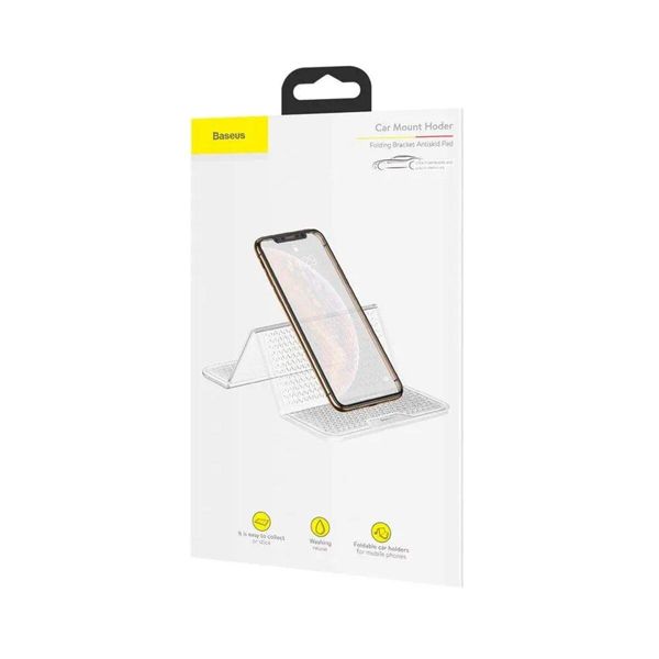 Гелевий коврик тримач Baseus Folding Bracket Antiskid Pad Transparent 656-00416 фото