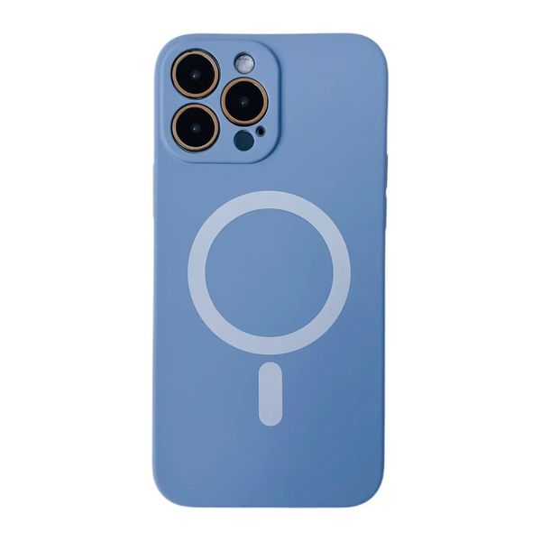 Силіконовий чохол з MagSafe для iPhone 11 Pro Max Сіро-голубий 214-00603 фото