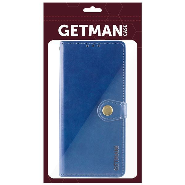 Шкіряний чохол-книжка GETMAN Gallant (PU) для Motorola Moto G75 5G Синій 777-06182 фото