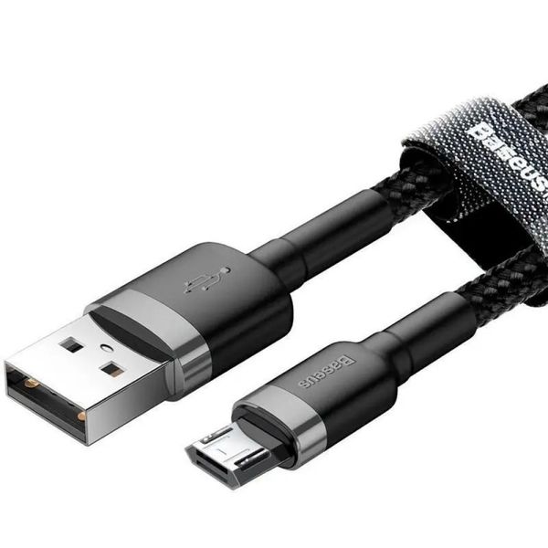 Кабель Baseus Cafule USB to Micro USB 1.5A 2м (CAMKLF-CG1) Черный 209-00192 фото