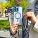 Чехол Crossbody Lanyard with Magsafe с шнурком для iPhone 14 Pro Silver 214-02640 фото 6