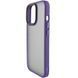 TPU+PC чехол Metal Buttons для Apple iPhone 14 (6.1") Темно-фиолетовый 777-08308 фото