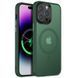 Чехол TPU+PC Metal Buttons with MagSafe Colorful для Apple iPhone 12 Pro / 12 (6.1") Dark Green 555-03100 фото