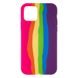 Силіконовий чохол Rainbow для iPhone 11 Pro Max Rainbow Pink/Grape 888-00159 фото