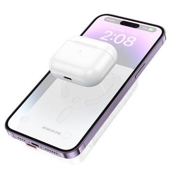 Power Bank Borofone BJ47 Quick PD20W magnetic wireless fast charging 10000mAh Білий 656-01413 фото