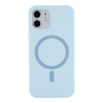Чехол Glow Silicone Case with Magsafe для iPhone 12/12 Pro Blue 214-03833 фото