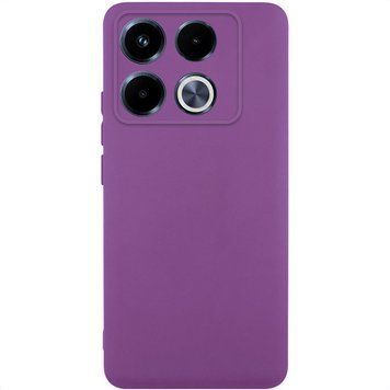 Чехол TPU GETMAN Liquid Silk Full Camera для Infinix Note 40 Pro 4G Фиолетовый / Grape ILSO-00000077917-17 фото