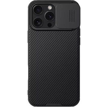 Карбонова накладка Nillkin CamShield Pro Magnetic для Apple iPhone 16 Pro (6.3") Black 777-08114 фото