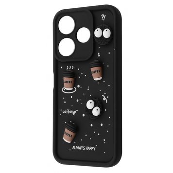 Чохол Pretty Things Case для Xiaomi Redmi 13 4G/Poco M6 4G/Note 13R Black/Coffee 777-01620 фото