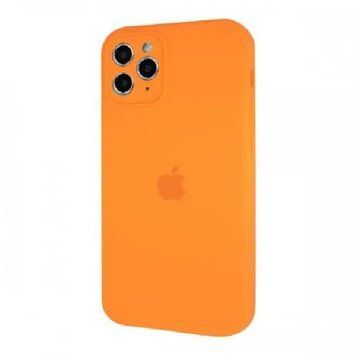 Силіконовий чохол з квадратними бортиками для iPhone 11 Pro Orange 208-00881 фото