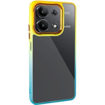 Чохол TPU+PC Fresh sip series для Xiaomi Redmi Note 13 4G Бірюзовий / Помаранчевий 777-06633 фото