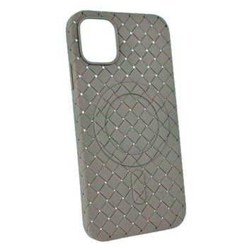 Чехол Bottega Veneta Premium with MagSafe для iPhone 14 Pro Серый 214-01811 фото