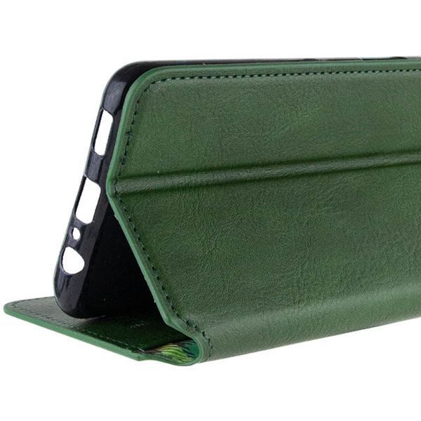 Шкіряний чохол-книжка GETMAN Cubic для Motorola Moto G05 / E15 Зелений 555-01602 фото