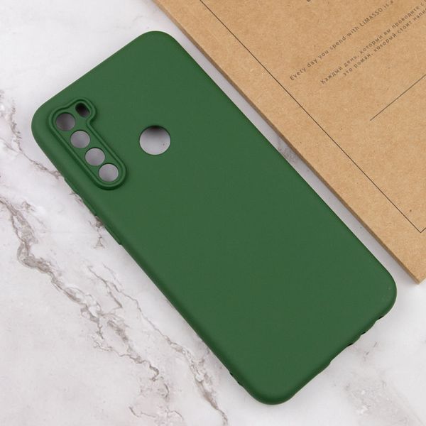 Чохол TPU GETMAN Liquid Silk Full Camera для Xiaomi Redmi Note 8T Зелений / Dark green ILSO-00000073805-3 фото