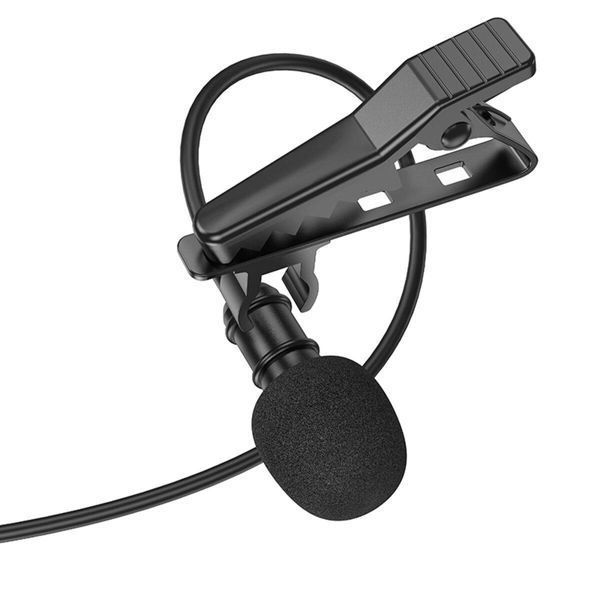 Микрофон-петличка BOROFONE BFK11 Elegant lavalier microphone iP Black 656-00810 фото