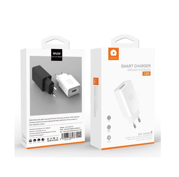 Сетевое зарядное устройство WUW-C85 USB 2.0A white 6972573338566 фото