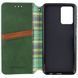 Шкіряний чохол-книжка GETMAN Cubic для Motorola Moto G05 / E15 Зелений 555-01602 фото 3