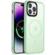Чехол TPU+PC Metal Buttons with MagSafe Colorful для Apple iPhone 12 Pro / 12 (6.1") Matcha Green 555-03101 фото