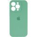 Силиконовый чехол с закрытой камерой для iPhone 16 Pro Spearmint 666-01260 фото