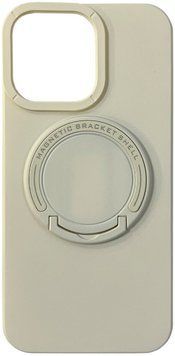 Чохол TPU Back Case Metal Stand with MagSafe для iPhone 13 White 214-02115 фото