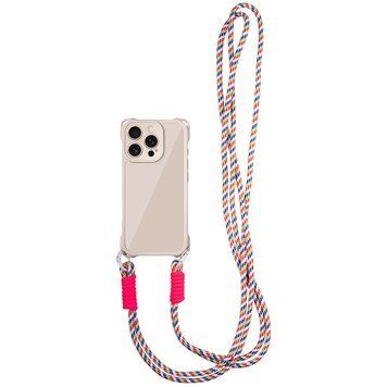 Чохол з шнурком TPU CrossBody with straps для iPhone 16 Pro (6.3") Antique White 555-00437 фото