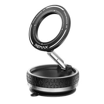 Автотримач для телефона REMAX Multi functional vacuum suction cup rotatable magnetic holder RM-C51 Black 6954851250685 фото