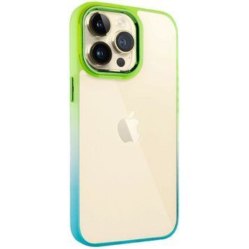 Чохол TPU+PC Fresh sip series для Apple iPhone 14 Pro Max (6.7") Бірюзовий / Лимонний 777-06684 фото