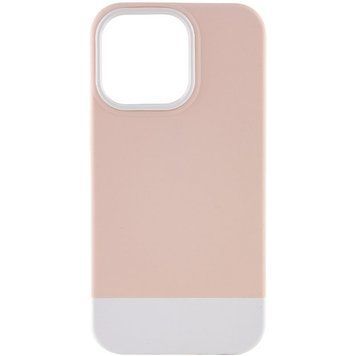 Чохол TPU+PC Bichromatic для Apple iPhone 13 Pro (6.1") Grey-beige / White 555-03984 фото