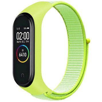 Ремінець Nylon для Xiaomi Mi Band 3/4/5/6/7 Желтый 212-01210 фото