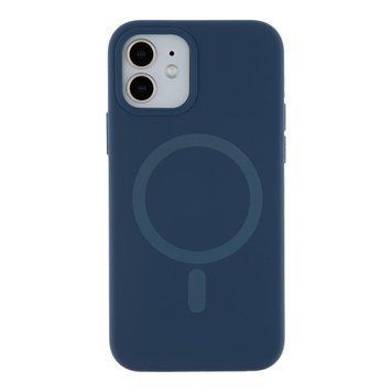 Чехол Glow Silicone Case with Magsafe для iPhone 12/12 Pro Dark blue 214-03834 фото