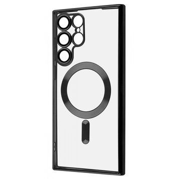 Чохол WAVE Metal Color Case with Magnetic Ring для Samsung Galaxy S22 Ultra Black 656-07947 фото