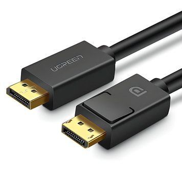 Кабель UGREEN DP Male to Male Cable 1m (Black) UGR-10244 фото