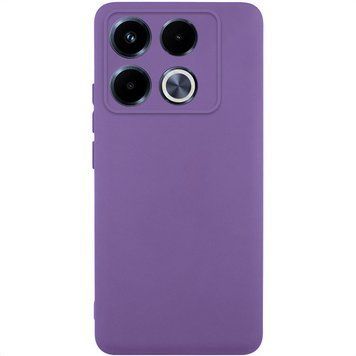 Чехол TPU GETMAN Liquid Silk Full Camera для Infinix Note 40 Pro 4G Фиолетовый / Amethyst ILSO-00000077917-18 фото