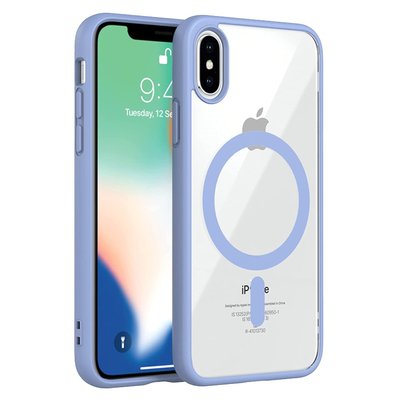 Чехол TPU Totu Color with Magsafe для iPhone X\Xs Голубой 214-00536 фото