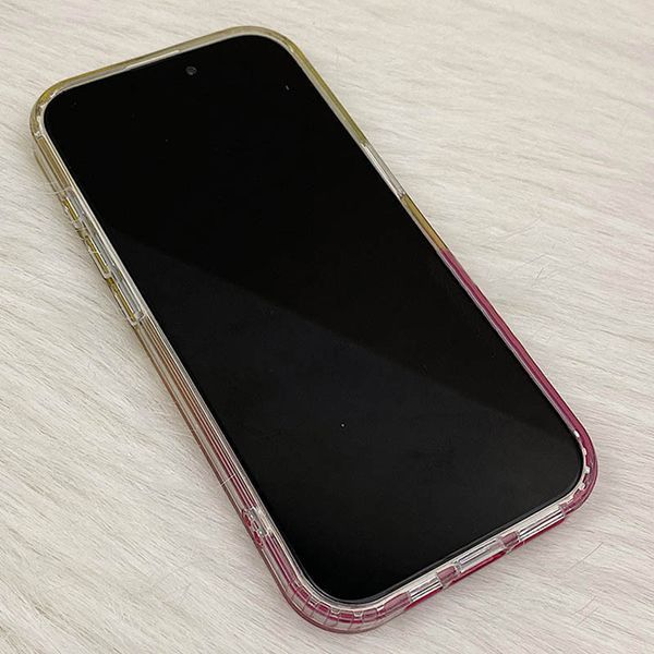 Чохол TPU Shiny Mountain (MagFit) для Apple iPhone 14 Pro (6.1") Yellow / Pink 555-02902 фото