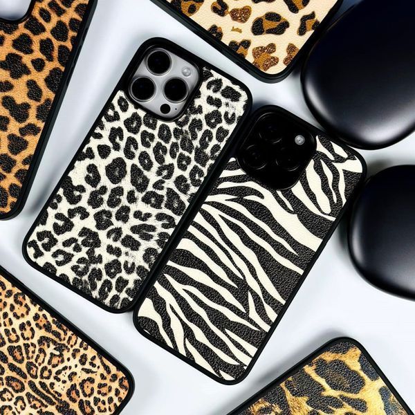 Кожаная накладка Leopard Leather Magnetic для iPhone 12/12 Pro Color №6 207-00211 фото