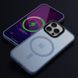 Чехол TPU+PC Metal Buttons with MagSafe Colorful для Apple iPhone 12 Pro / 12 (6.1") Sierra Blue 555-03102 фото 2