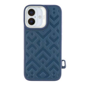 Чехол Kajsa Briquette Collection Rhombus with MagSafe для iPhone 16 Blue 757-00027 фото