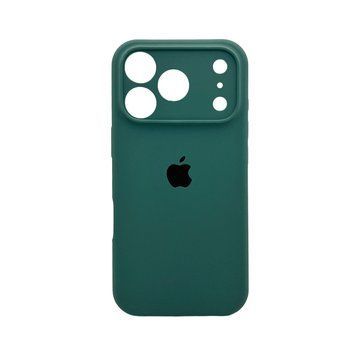 Силиконовый чехол с закрытой камерой для iPhone 17 Pro Max Pine Green 666-04337 фото