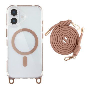 Чохол TPU+PC LanyardCase with MagSafe для iPhone 17 Desert Gold 2020000499978 фото