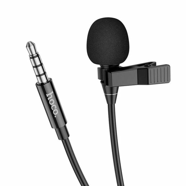 Микрофон-петличка HOCO L14 3.5 Lavalier microphone Black 656-00812 фото