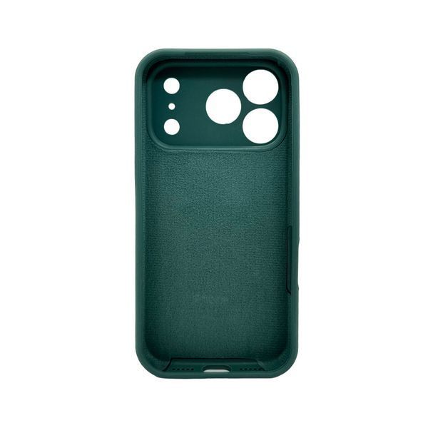 Силіконовий чохол з закритою камерою для iPhone 17 Pro Max Pine Green 666-04337 фото