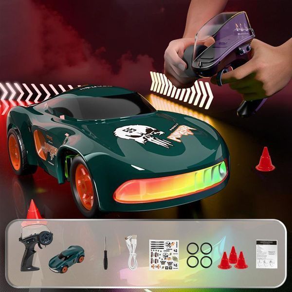 Дріфт-машина на радіокеруванні SHT K11 (1:64) Sports Car 2.4G Green 656-03570 фото