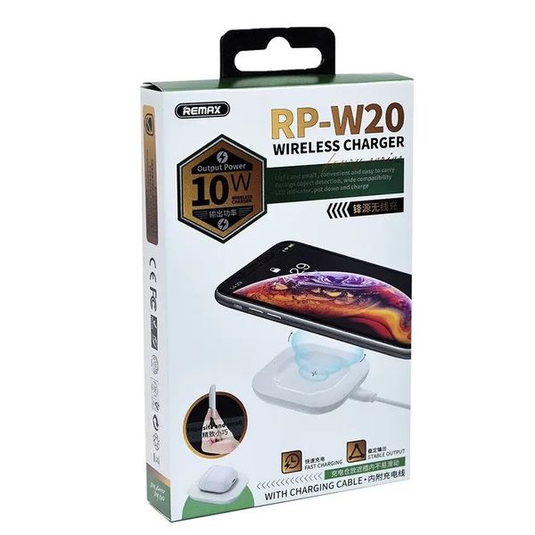 Беспроводное зарядное устройство Remax RP- W20 Белый 209-00026 фото