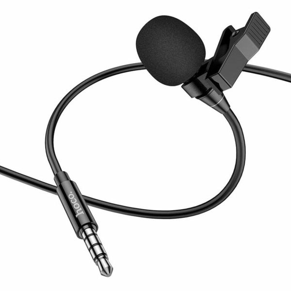 Микрофон-петличка HOCO L14 3.5 Lavalier microphone Black 656-00812 фото