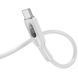 Дата кабель Hoco U120 Transparent explore intelligent power-off PD 60W Type-C to Type-C (1.2m) Gray ILSO-00000066088-1 фото 3