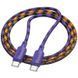Дата кабель Hoco X116 Meridian Type-C to Type-C 60W (1m) Gradient Purple Mix ILSO-00000079041-2 фото 3