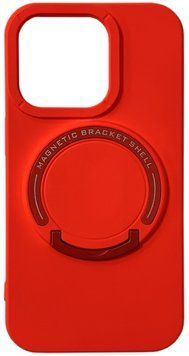 Чохол TPU Back Case Metal Stand with MagSafe для iPhone 13 Red 214-02117 фото