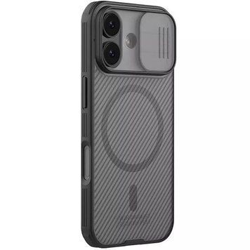 Карбонова накладка Nillkin CamShield Pro Magnetic для Apple iPhone 17 (6.3") Transparent black 777-08117 фото